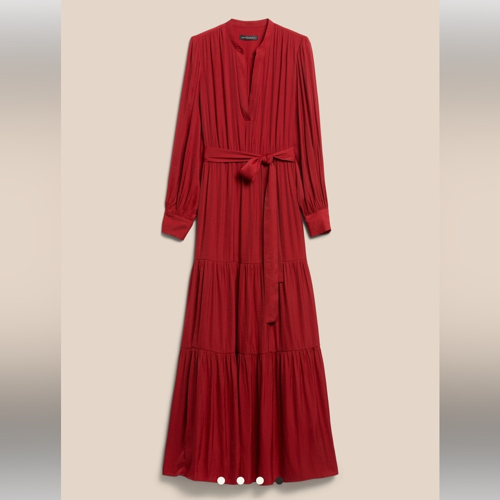 Banana Republic Red Maxi Dress TALL